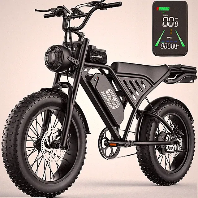 20" FAT TIRE ADULTS ELECTRIC BIKE 2500W 32MPH 48V 20AH MOUNTAIN EBIKE