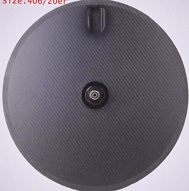 20er 406 Carbon Disc Bike Wheel 25mm Wide Clincher Tubeless Tire V/Disc Brake