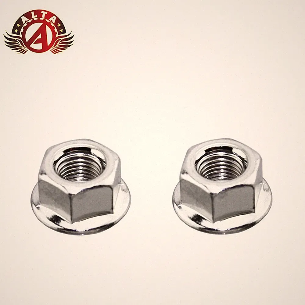 2x ALTA 9x1mm Front Axle Nut Chrome Fixed Gear Bike Hub Nut Bicycle Replacements