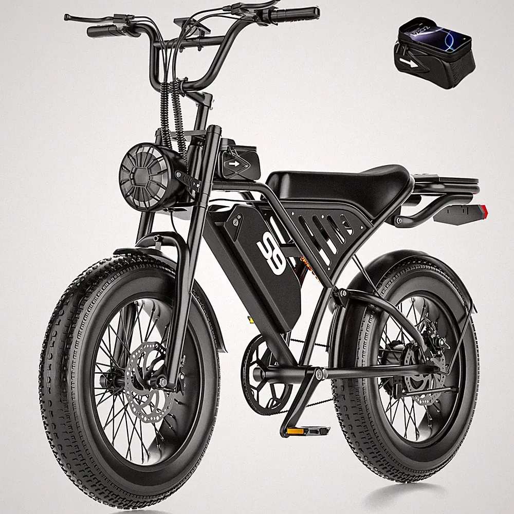 ASKGO 2500W Electric Bike 20" Fat Tires Ebike 48V 33MPH Adults Off-Road Bicycle