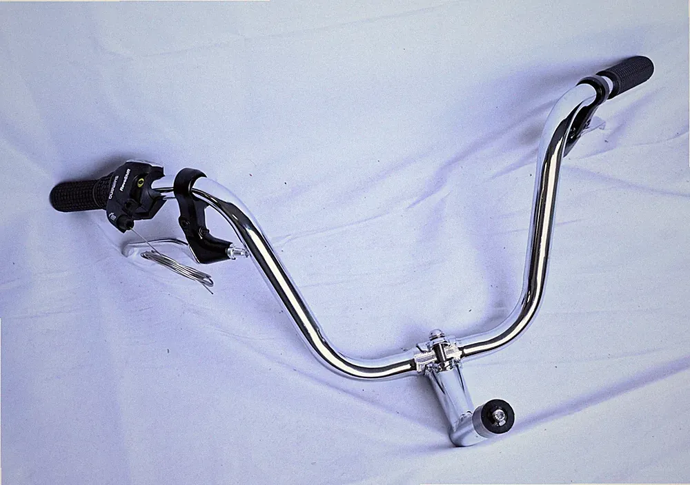 Bicycle Tricycle Handlebar 9" 25.4mm Chrome Cruiser City Bike Handlebar 7 speeds