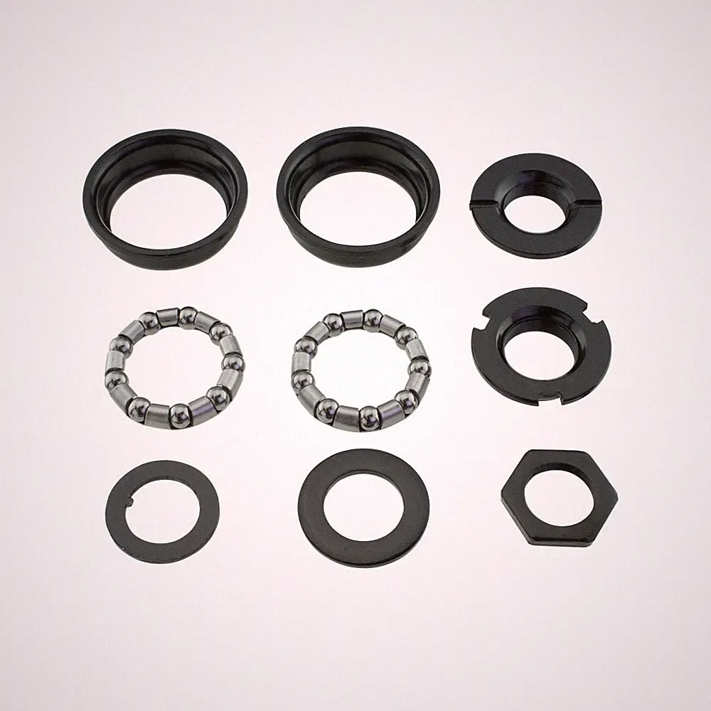 Bottom Bracket Set Black For 1/Piece Crank 5/16x9 BMX Cruiser Bike Bicycle