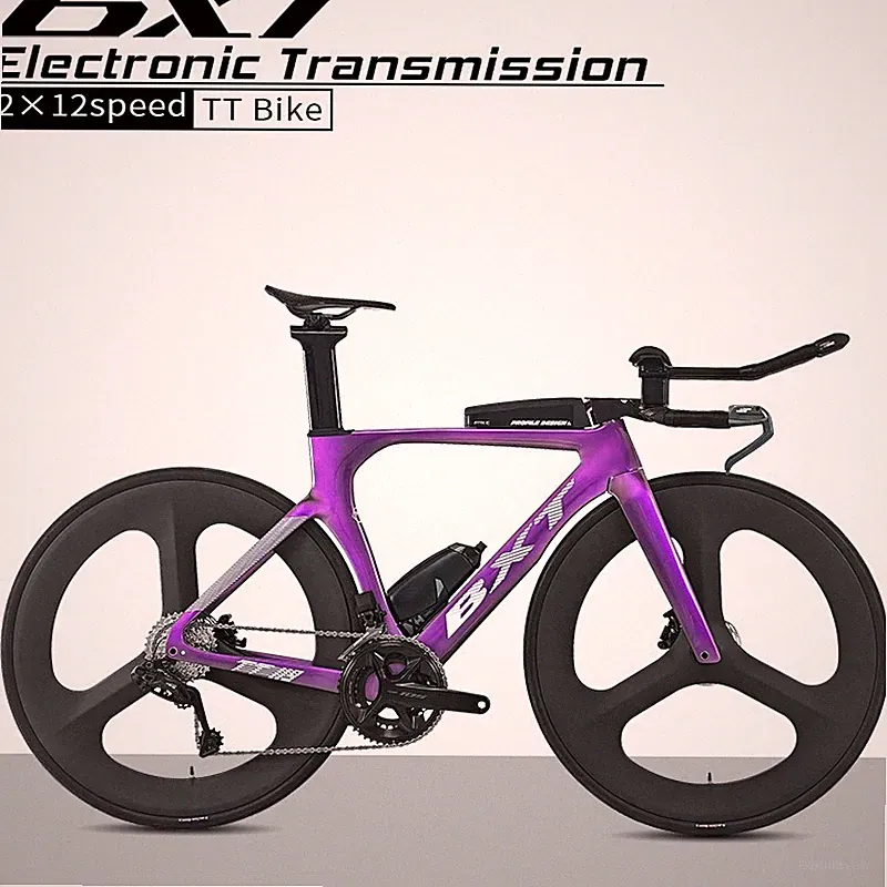 BXT Carbon Fiber Tim Trial/Triathlon Bike L-TWOO ER9 24Speed Carbon TT Bicycle
