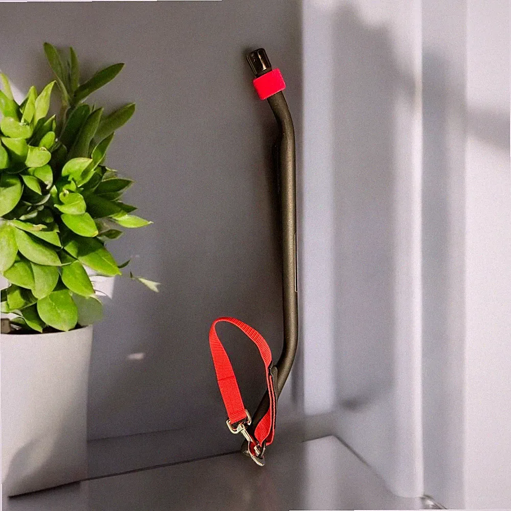 K9 Cruiser (Medium) Bicycle Leash, Red And Black, Bike Leash For Dogs.