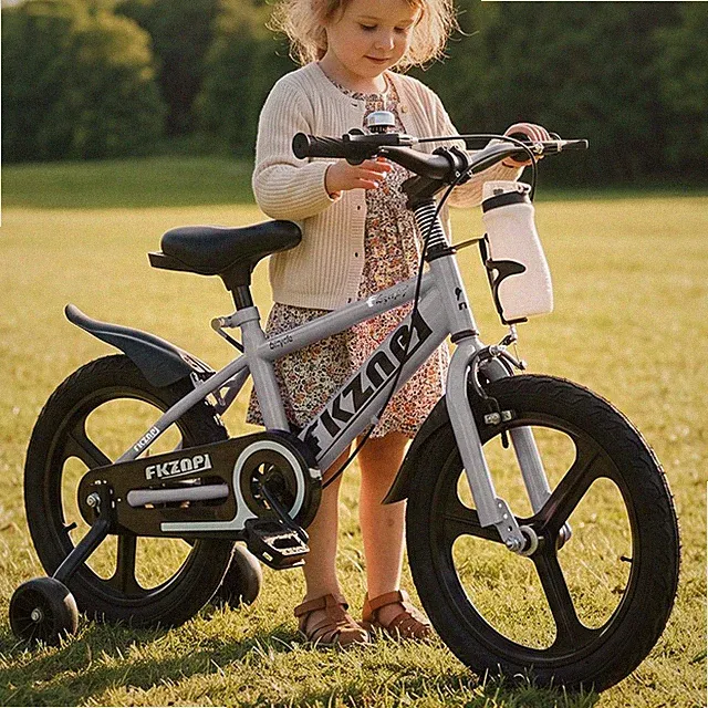 Kids Bike 16 18 Inch with Training Wheels, Children's Bicycle for Ages 5-9 Years
