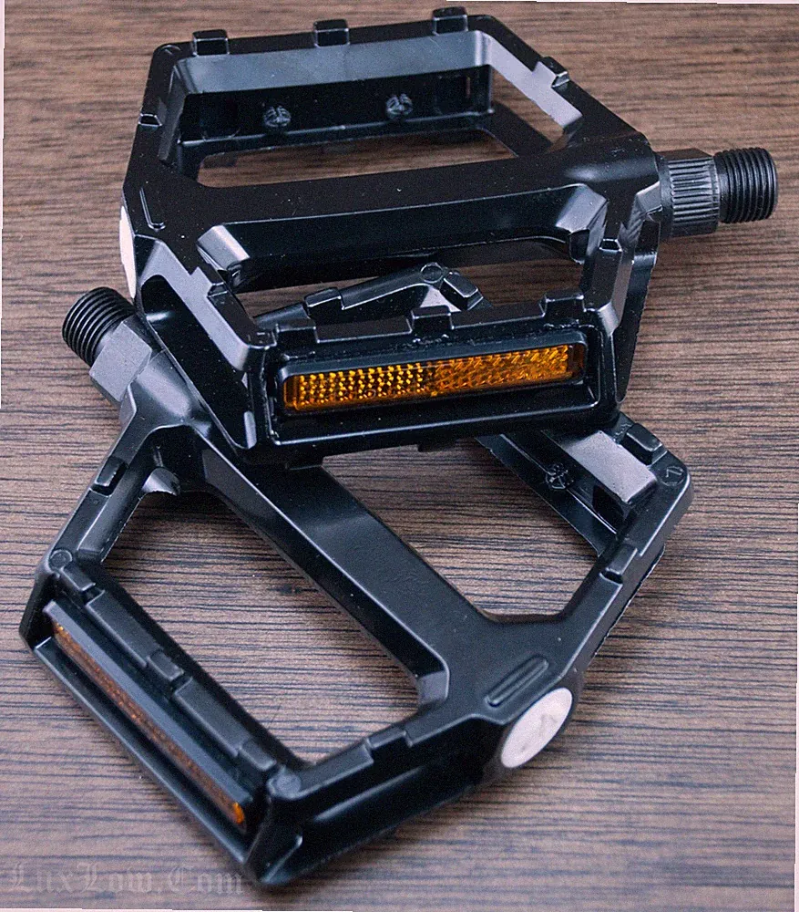 LowPro Black Platform Bike Pedals 9/16" Fixed Gear Track BMX MTB Cruiser Bicycle