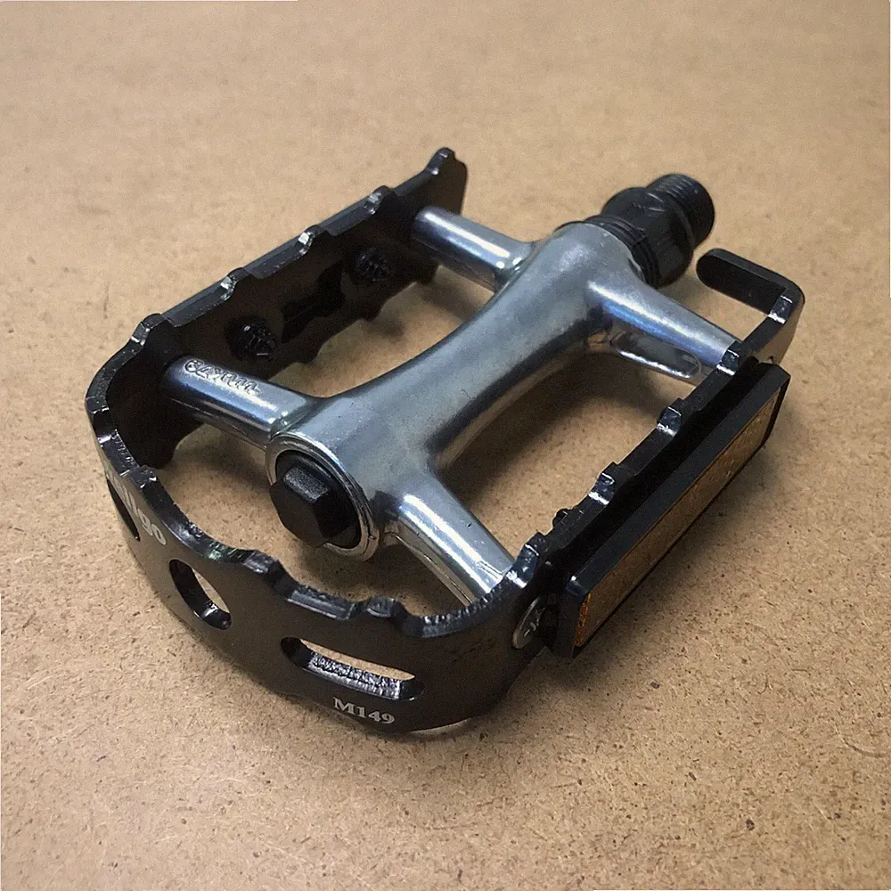 New WELLGO M149B Aluminum Bicycle Pedal City/Touring 9/16" Black One Pair