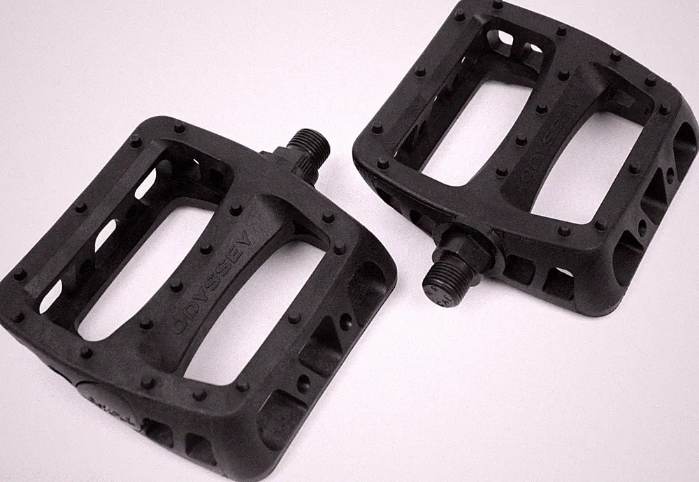 ODYSSEY MX TWISTED PC 9/16" BLACK BMX BIKE BICYCLE PLATFORM PLASTIC PEDALS NEW