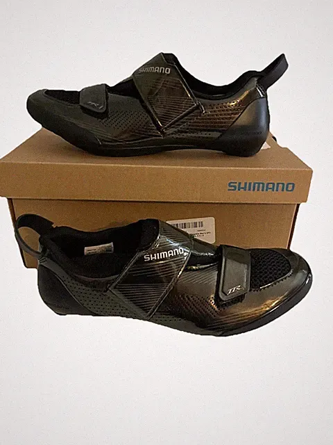 Shimano TR9 Triathlon Carbon Cycling Road Bike Shoes Black SH-TR901 37 US 4.5