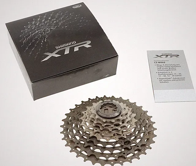 Shimano XTR CS-M960 AS Cassette 11-34T 9 Speed NOS NEW NIB MTB