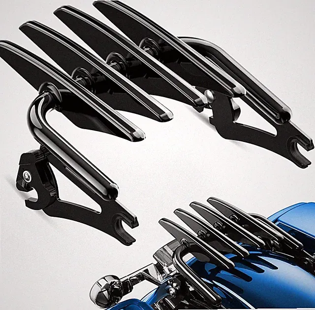 Stealth Luggage Rack Compatible for Harley Touring, Detachable Luggage Rack Comp