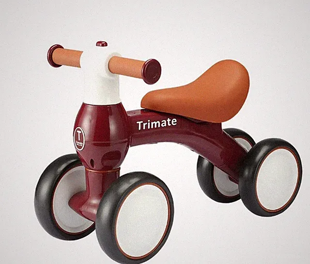 Trimate: Baby Walker Balance Bike, Wine Red